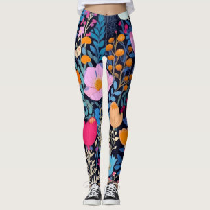 Legging AD 002 - padrão digital floral