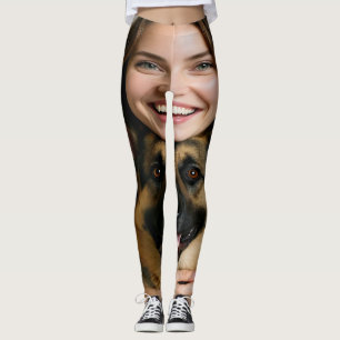 Legging Adicionar Foto de Pastor Alemão Personalizar