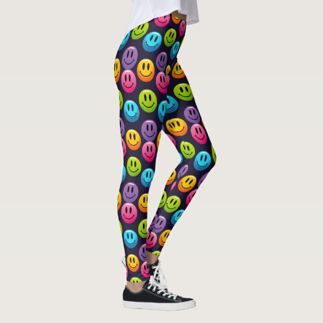 Legging "Adorable Smile Emoji Pattern Collection" (Direita)