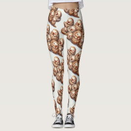 Legging Adorável Pescaria para Pangolins Fofinhos e Cunhad