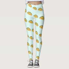 Legging Adorável sorriso kawaii taco