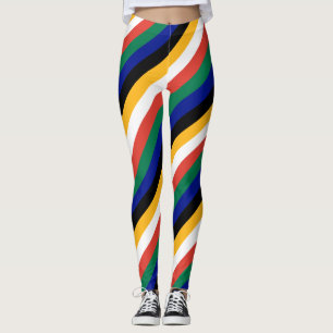 Legging África do Sul - Cores Nacionais de Bandeiras com S