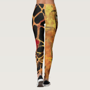 Legging African Girl and Giraffe - Amigos - Desenho de Art