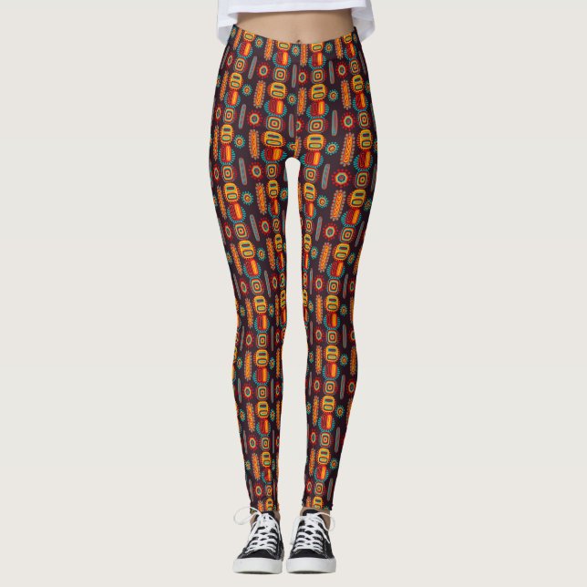 Legging African Love - Power yoga Ir (Frente)