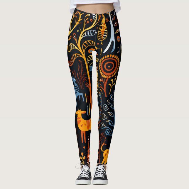 Legging Afrikanischem Flair (Frente)