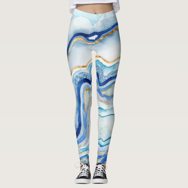 Legging Agato de cobalto II (Frente)