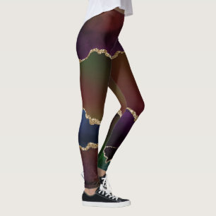 Legging Agato Escuro Intenso Moody Rainbow Jewel Tone