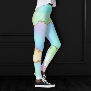 Legging Agato Holográfico   Mármaco de Ombre de Pastel i