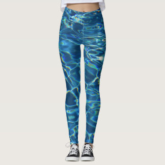 Legging Água azul Sparkling da piscina