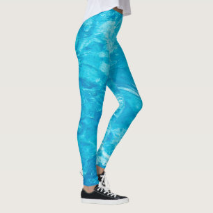 Legging Água de piscina turquesa