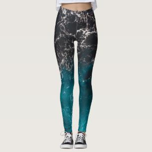 Legging Água do mar azul-esbranquiçada azul-esbranquiça