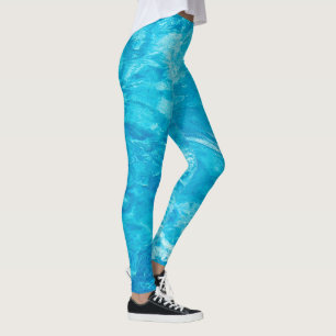 Legging Água piscina de turquesa