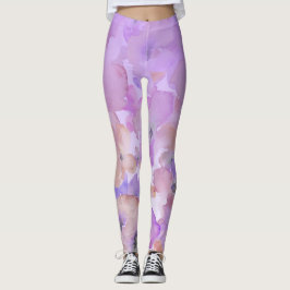 Legging Aguarela feminino brandamente floral Ombre do *~*