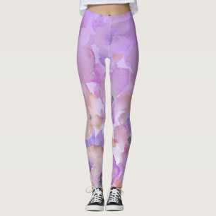 Legging Aguarela feminino brandamente floral Ombre do *~*