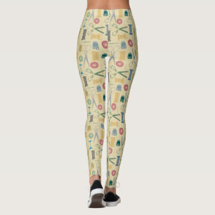 Legging Agulha de tesoura de costura