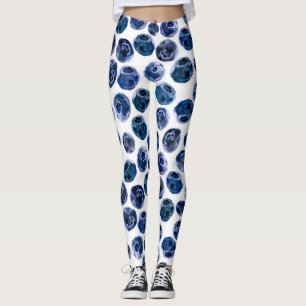 Legging Airelas: padrão ilustrado pela cor da água.