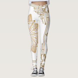 Legging "Alabaster" Art Nouveau