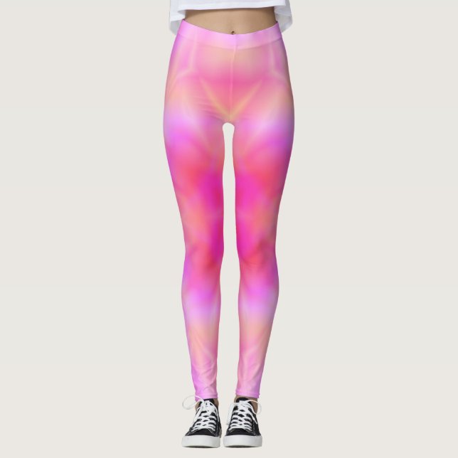 Legging Alargamento cor-de-rosa (Frente)