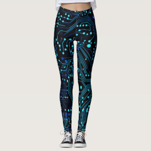 Legging Alça de ilustração do design do Conselho de circui