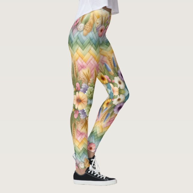 Legging Alegria da Páscoa de Primavera (Direita)