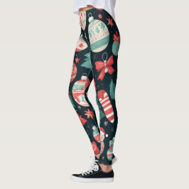 Legging Alegria de Natal, Férias de Natal, Presente de Nat