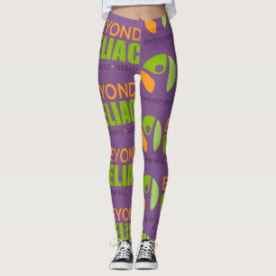 Legging Além das caneleiras celíacas