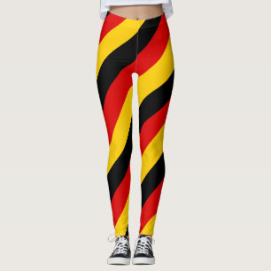 Legging Alemanha - Cores de Sinalizador Nacionais com Stri