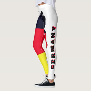 Legging Alemanha Personalizada, Bandeira da Alemanha Ban