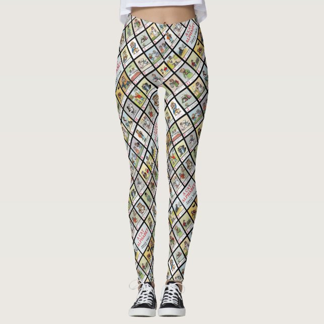 Legging Alfabeta de Gato, Louis Wain (Frente)