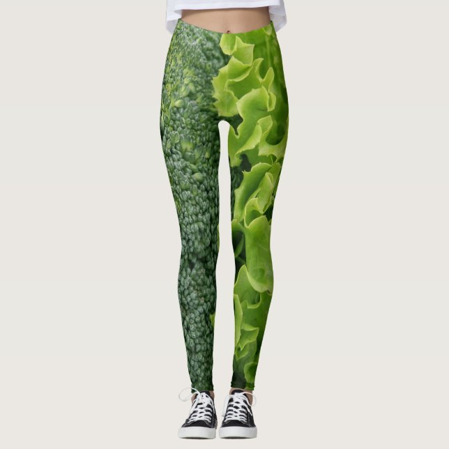 Legging Alface e Brócolis de Alimentos Frescos (Frente)