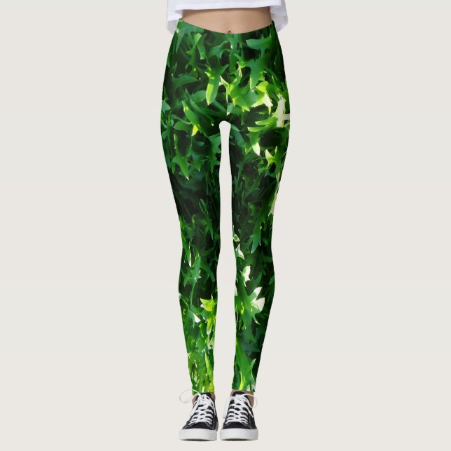 Legging alface verde frondosa (Frente)