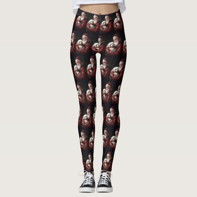 Legging Algodão De Tulear Com Natal (Frente)
