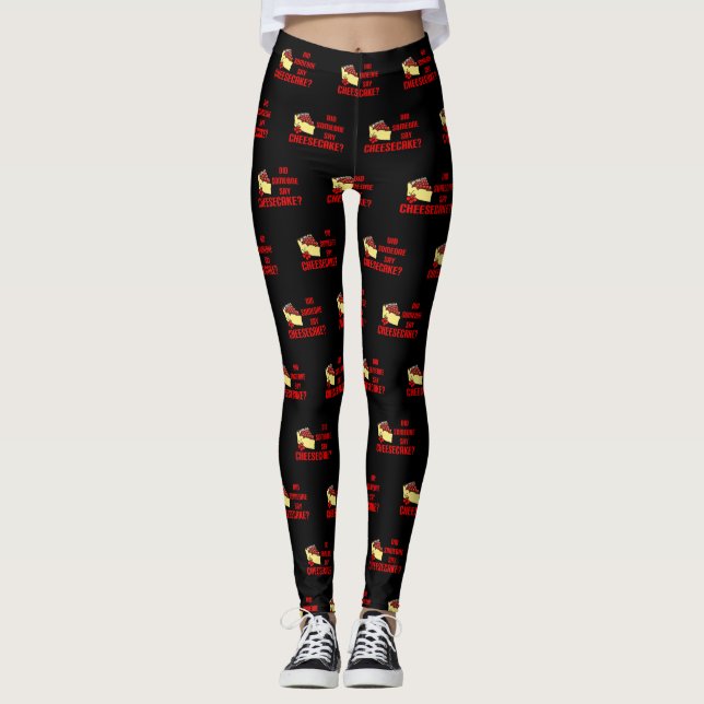 Legging Alguém Disse Cheesecake?  (Frente)