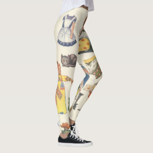 Legging Alice no País das Maravilhas, Boneca de Papel Vito