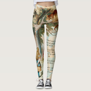 Legging Alice no País das Maravilhas Cheshire Cat Mad