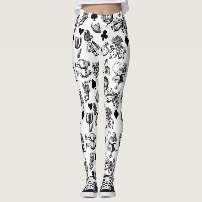 Legging Alice White Rabbit Wonderland Classic (Frente)