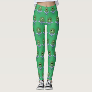 Legging Alienígena em sua nave espacial