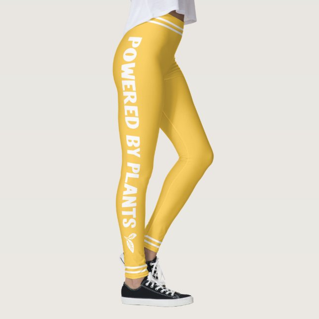 Legging Alimentado por plantas Vegan amarelo brilhante mín (Direita)