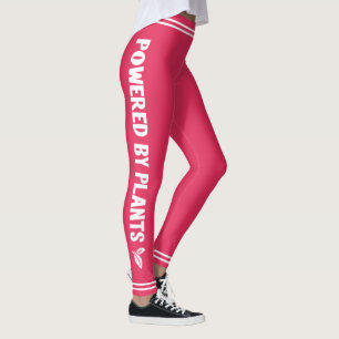 Legging Alimentado por plantas Vegan rosa mínimo