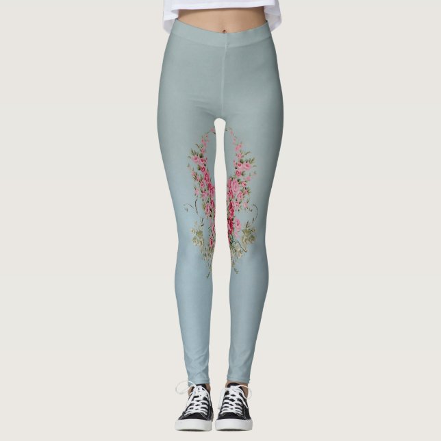 Legging Alinhamento de Flores - Pernas (Frente)