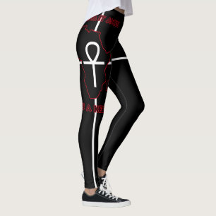 Legging ALKEBULAN - ANKH É UMA CHAVE (Somente Preto)