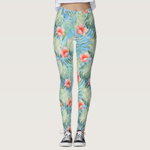 Legging Aloha Hibiscus Floral