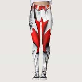 Legging Alterle Maple Leaf: Uma Torção Canadiana Criativa