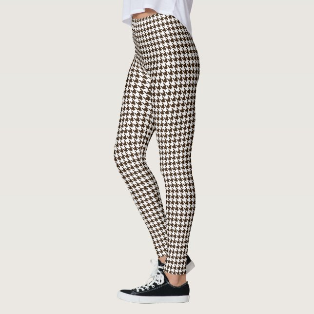 Legging Alto-cheiro Branco Marrom (Esquerda)