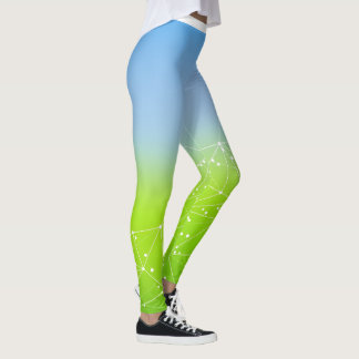 Legging Alto com Estampa de Borboleta Azul Botânic