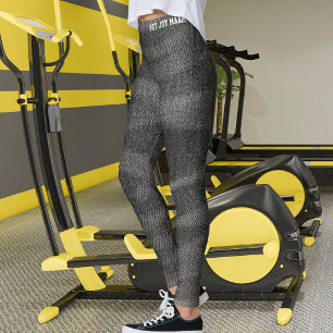 Legging Amante de Animais de Estimação Jeans Preto Falso T