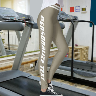 Legging Amante de Animais Personalizado Listra Branca Terr