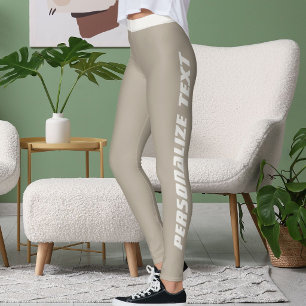 Legging Amante de Gato Personalizado Mãe de Estimação Taup
