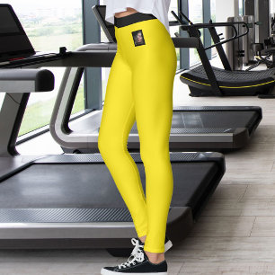 Legging Amante de Gatos Mãe de Estimação Amarelo Brilhante