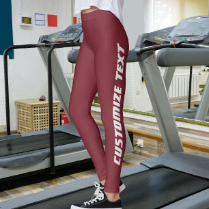 Legging Amante de Gatos Mãe de Estimação Vinho Intenso e N